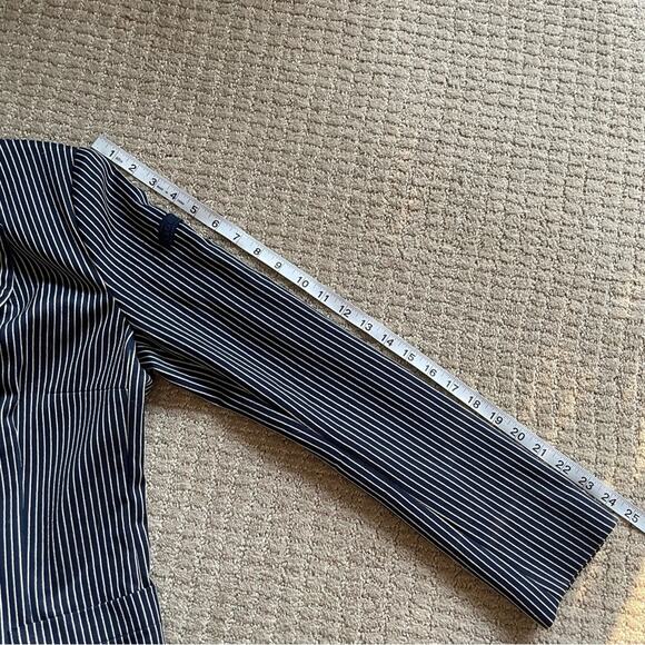 Les Copains Navy Stripe One Button Blazer Size 46 (M) - Picture 15 of 15